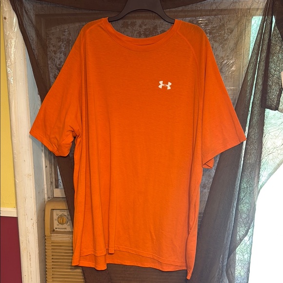 Under Armour Loose Orange Short Sleeve Tee Men’s Size 3XL - Picture 1 of 5